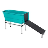 Blovi Booster Pet Tub – pies wchodzący po rampie