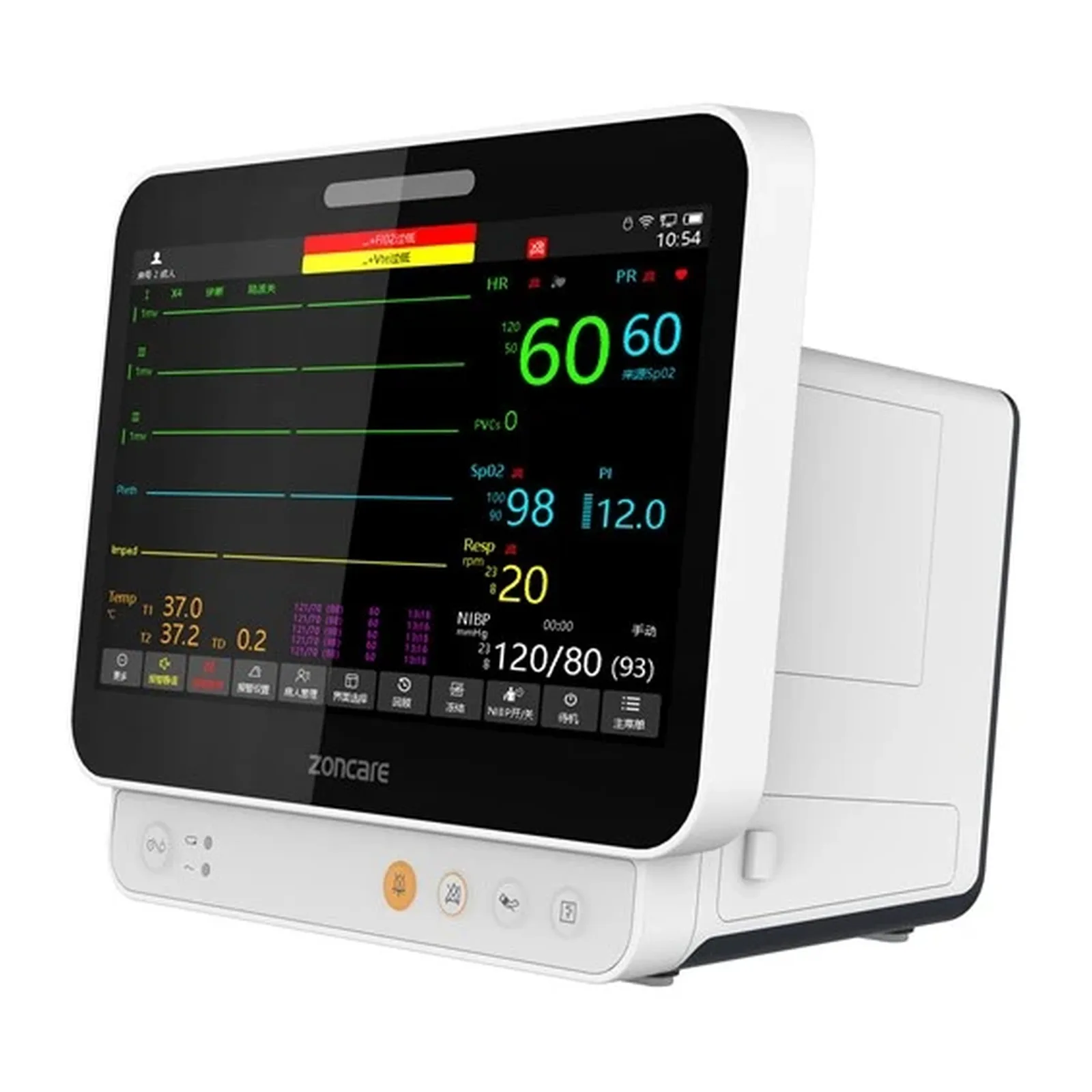 Zoncare A40 Monitor pacjenta Zoncare A40 – widok z przodu