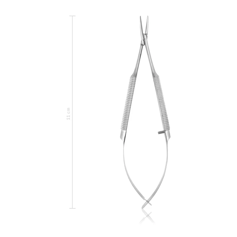 Igłotrzymacz oczny Barraquer 11 cm zakrzywiony Eickemeyer