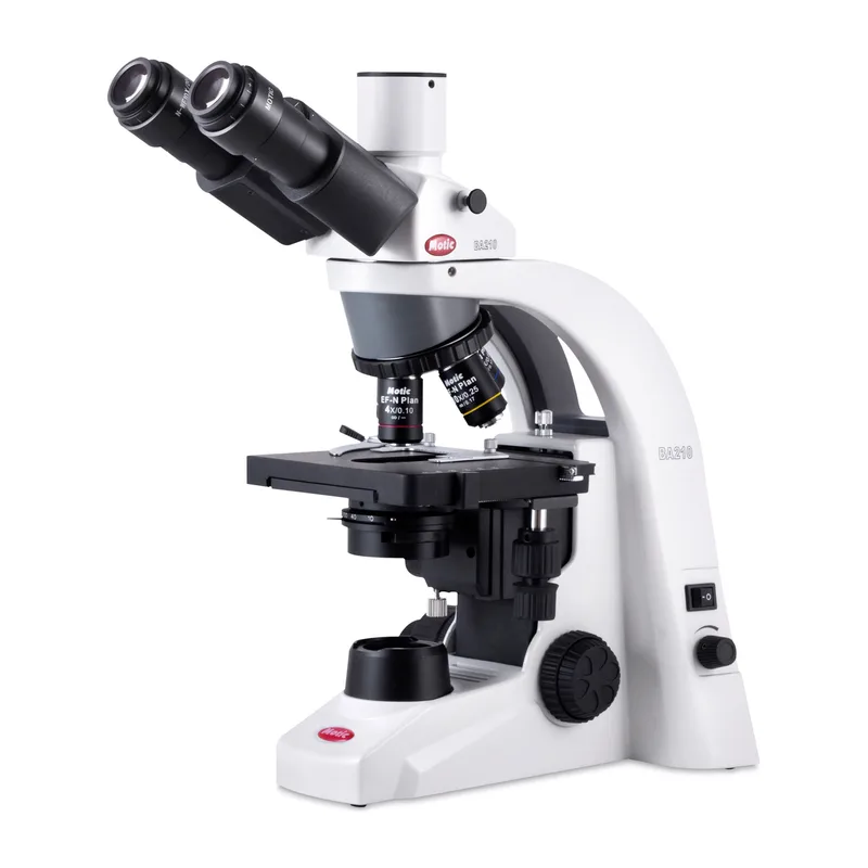 Trinokularowy mikroskop laboratoryjny Motic BA210 LED